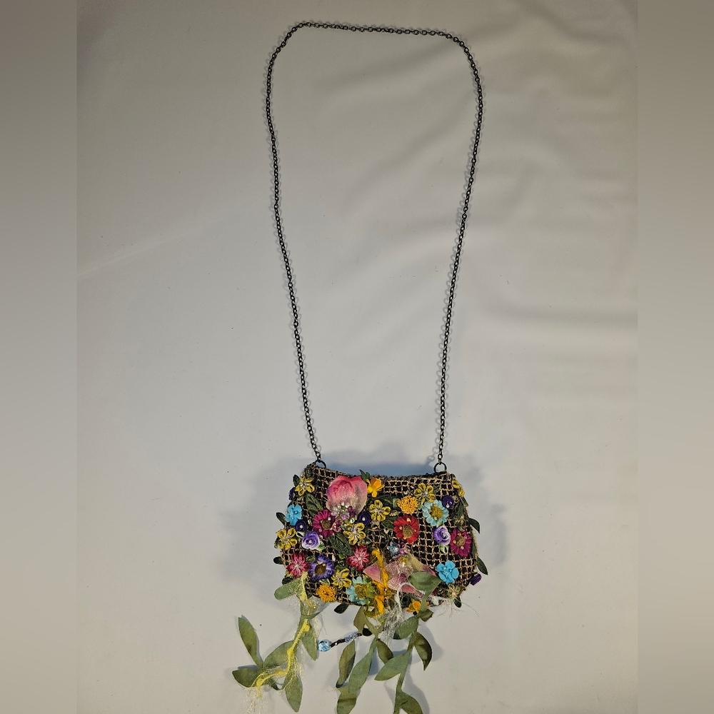 Vintage Mary Frances Multicolor Floral Shoulder Bag - Picture 9 of 9